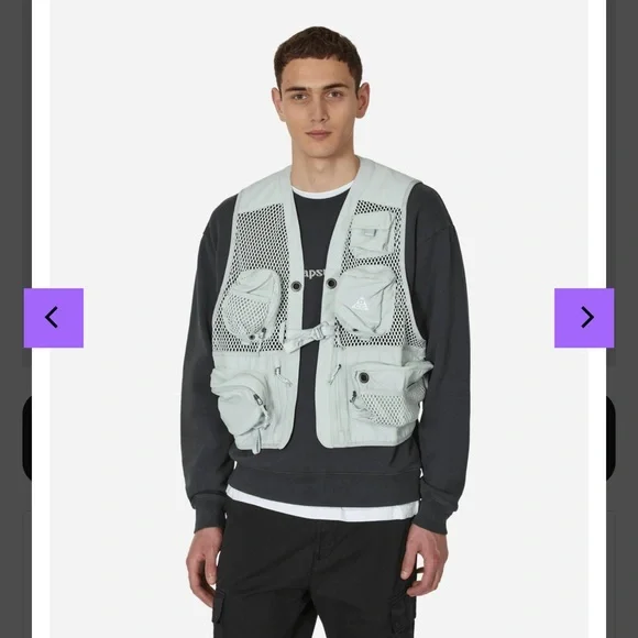 Nike ACG Buttles Vest 'Light Silver' - Picture 8 of 14